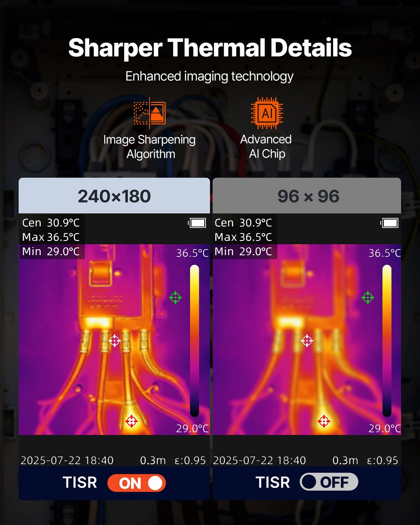 Thermal Camera, TISR Super Resolution 240x180, Thermal Imaging Camera