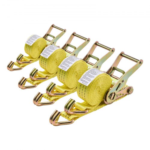 Ratchet Straps, 38.1 mm x 3 m, Heavy Duty Tie Down Straps with Double