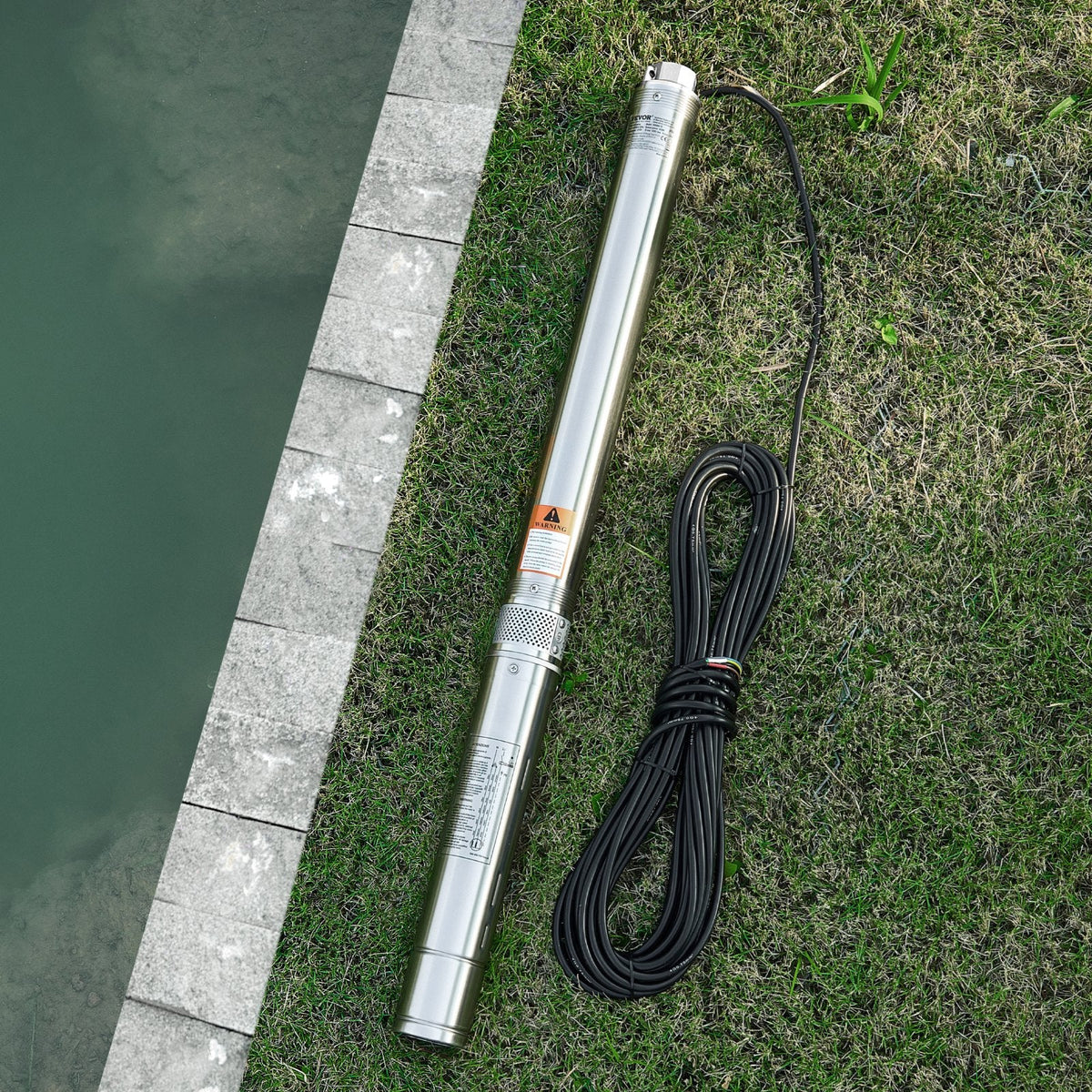 VEVOR Deep Well Submersible Pump, 910W Input Power, 230V, 100 L/min
