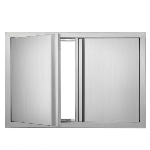 BBQ Access Door, 710x482 mm Double Outdoor Kitchen Door, Stainless