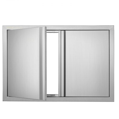 BBQ Access Door, 774x532 mm Double Outdoor Kitchen Door, Stainless