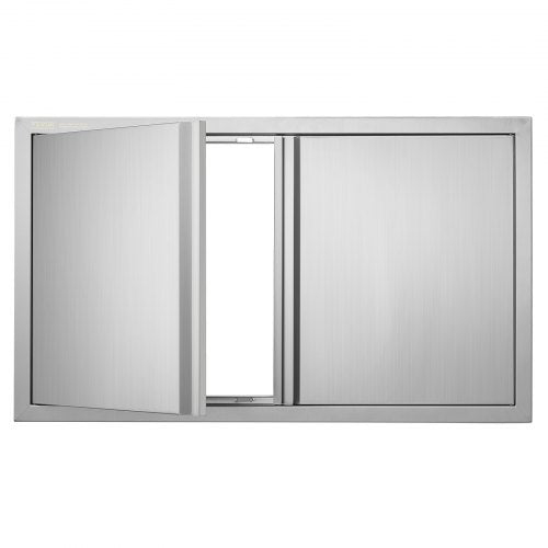 BBQ Access Door, 914x534 mm Double Outdoor Kitchen Door, Stainless