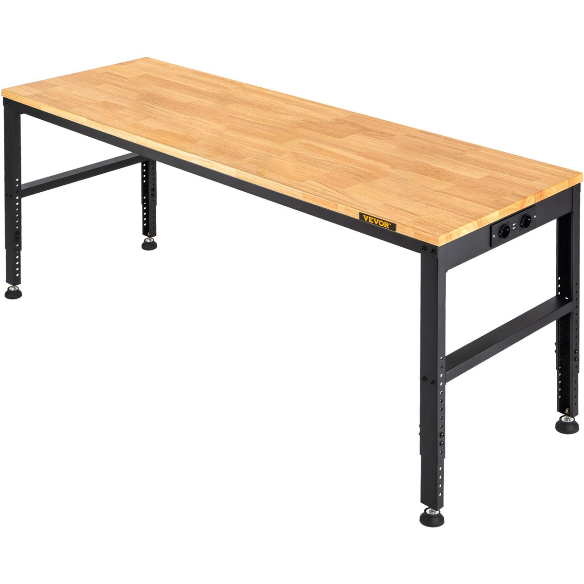 VEVOR Workbench Adjustable Height, 135cm W X 46cm D X 97cm H Garage