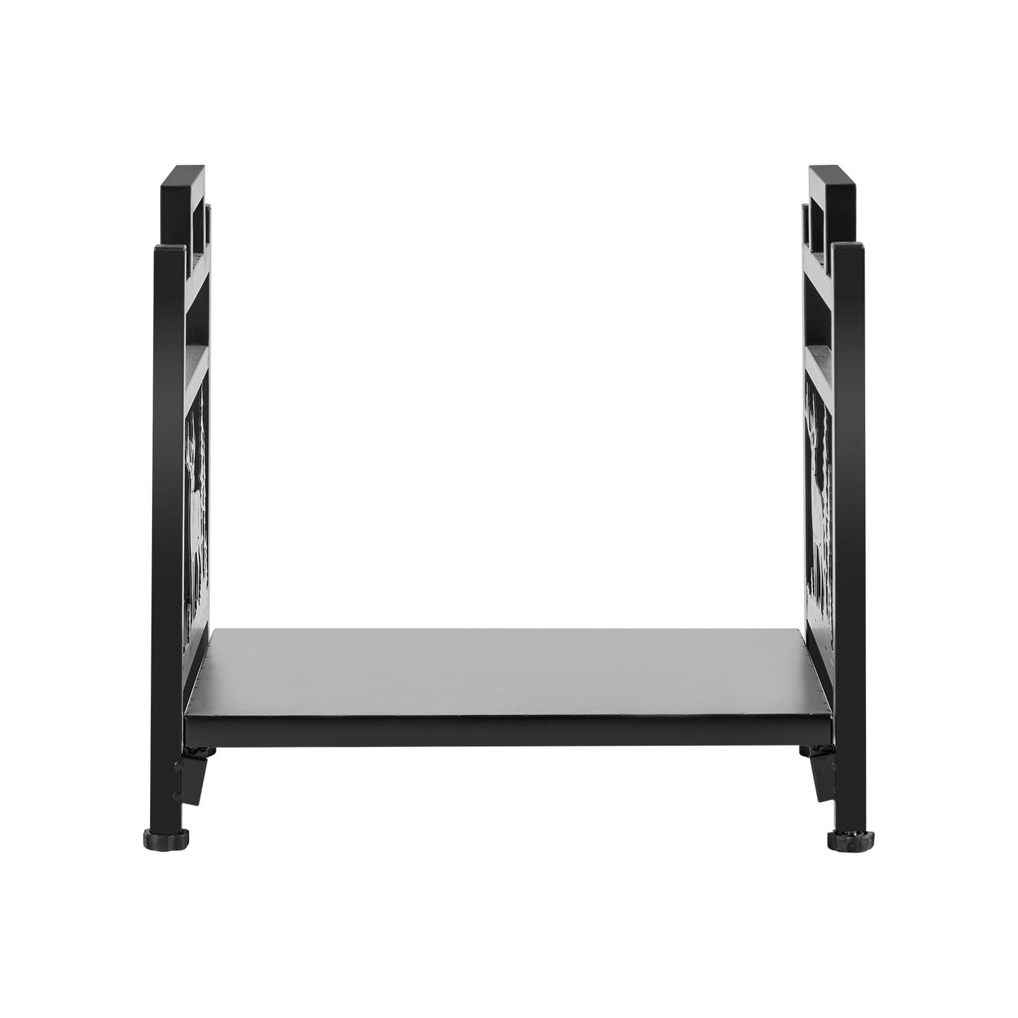 Indoor Firewood Rack, 45cm Curved Log Holder with Canvas Carrier, 18kg