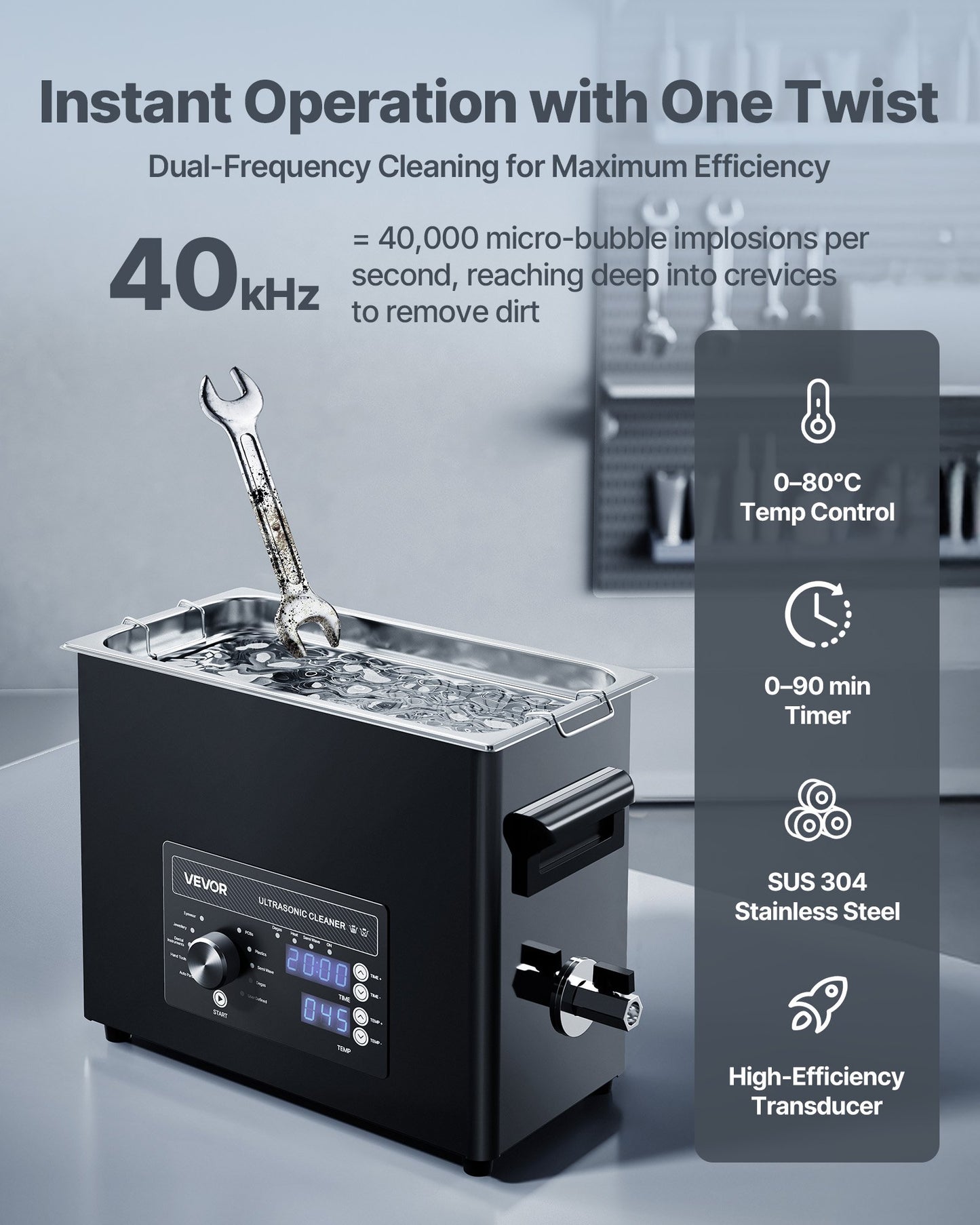 6L Ultrasonic Cleaner, Professional Ultrasonic Cleaner Machine with