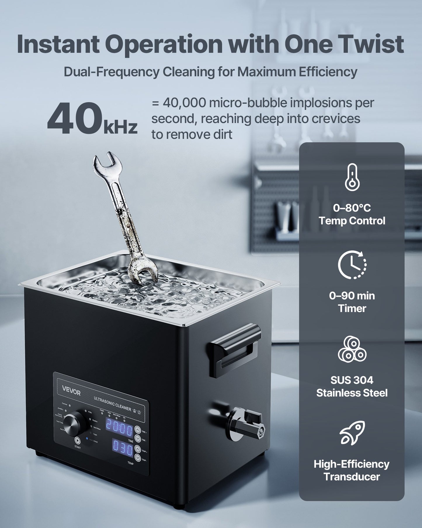 10L Ultrasonic Cleaner, Professional Ultrasonic Cleaner Machine with