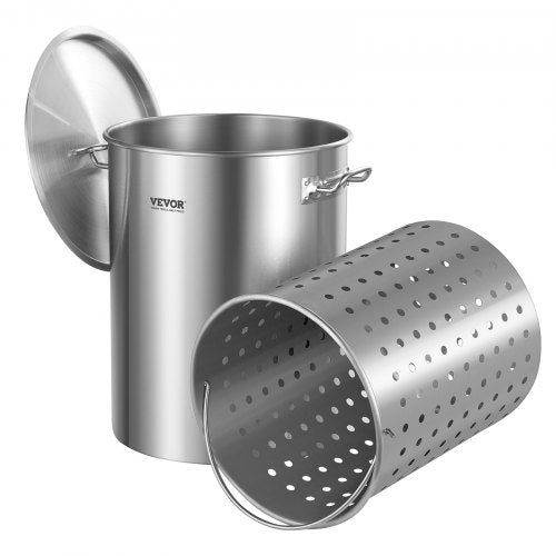 VEVOR Stainless Steel Stockpot, 36 Quart Cooking Pots, Cookware Sauce