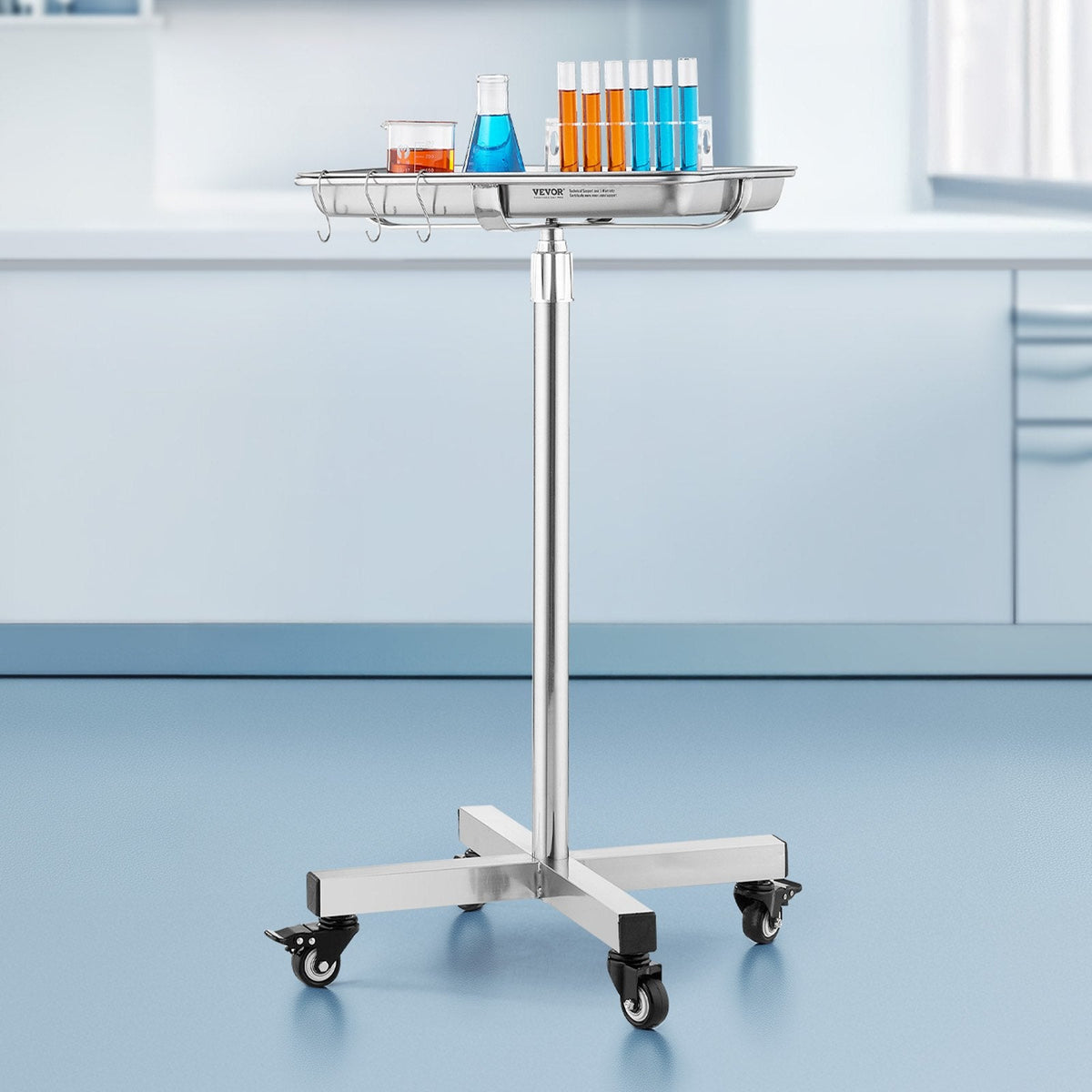 VEVOR Mayo Stand, Stainless Steel Mayo Tray, Load Capacity up to 35
