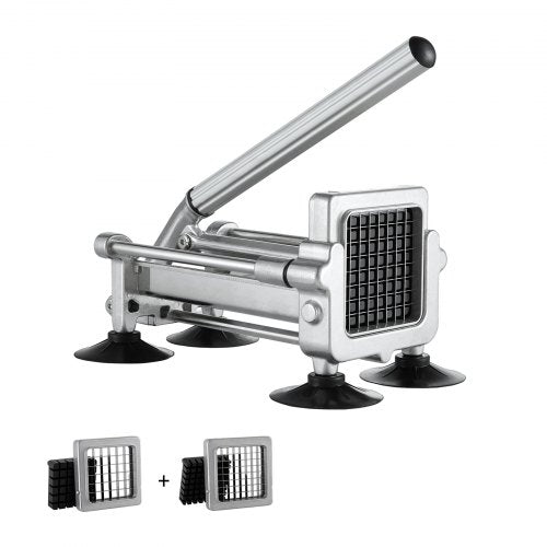 French Fry Cutter, Potato Slicer with 1/2-Inch and 3/8-Inch Stainless