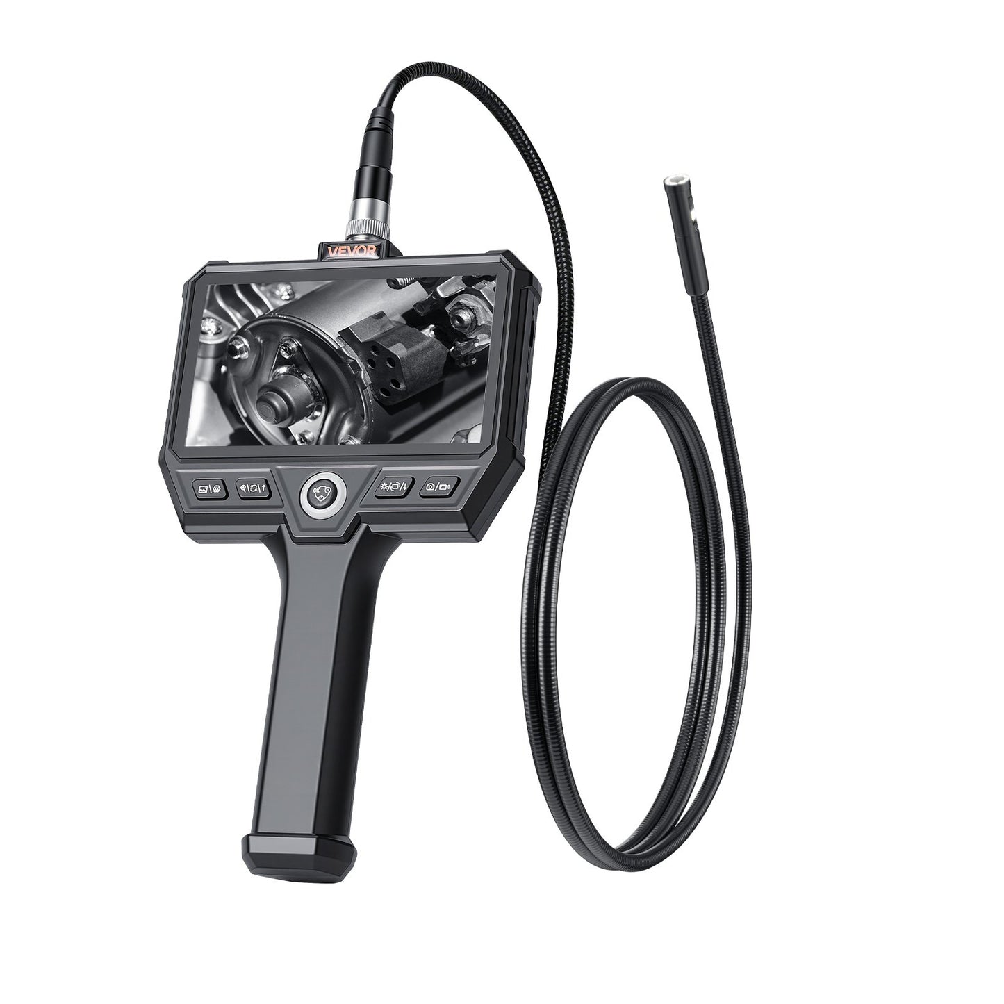 Triple Lens Endoscope with Light, 5in HD IPS Screen Industrial