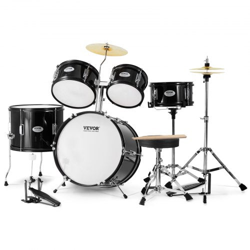 VEVOR Kids Drum Set, 5-Piece, 16 in Beginner Full Drum Set with Bass