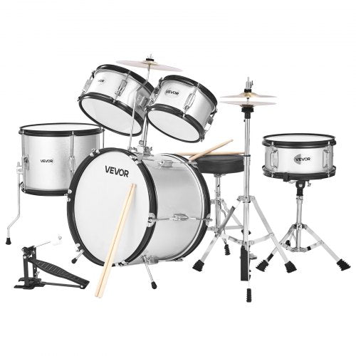 Kids Drum Set, 5-Piece 16 in / 406.4 mm Junior Drum Sets, Beginner