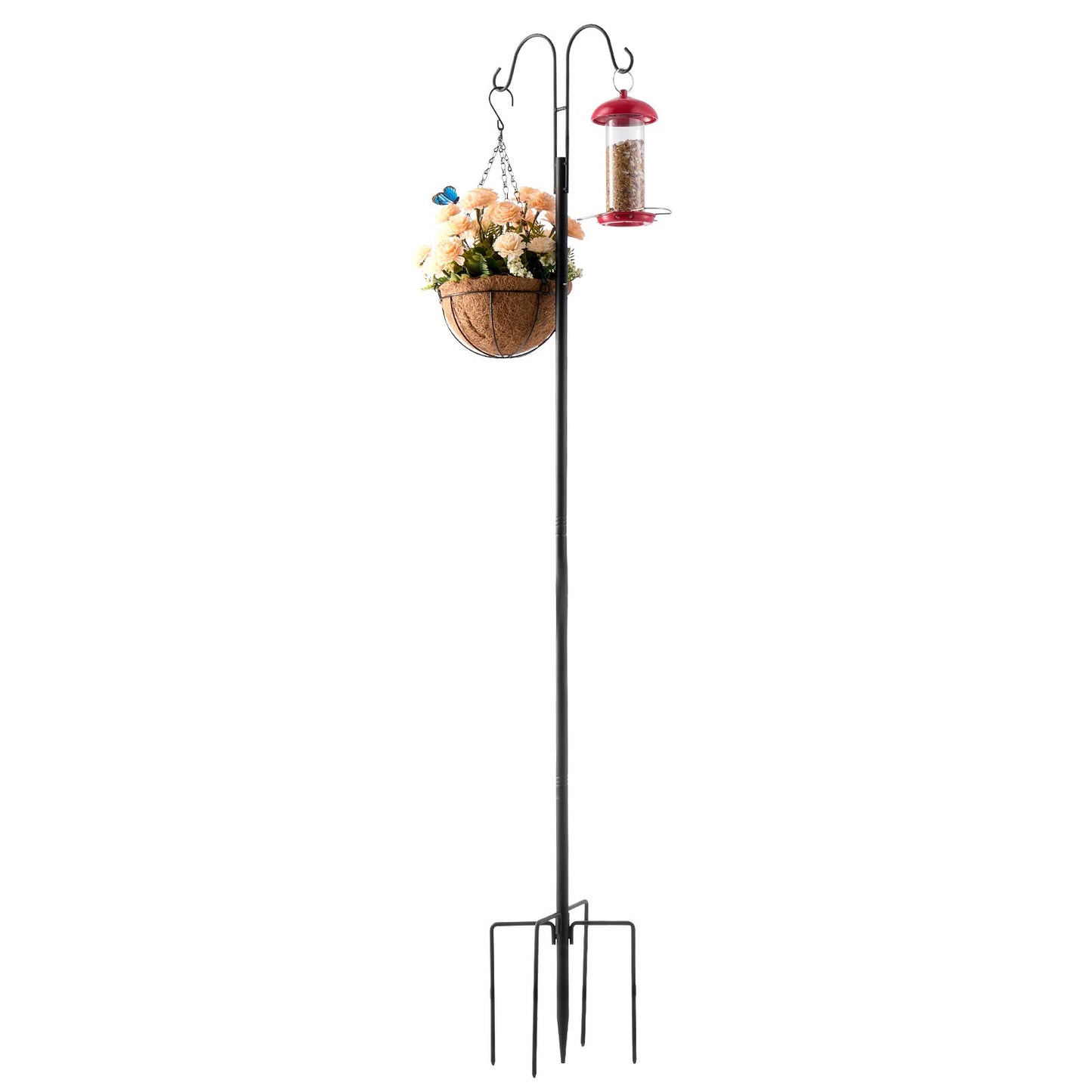 Double Shepherds Hooks for Outdoor, 8 Pack 1560 mm Heavy Duty Bird