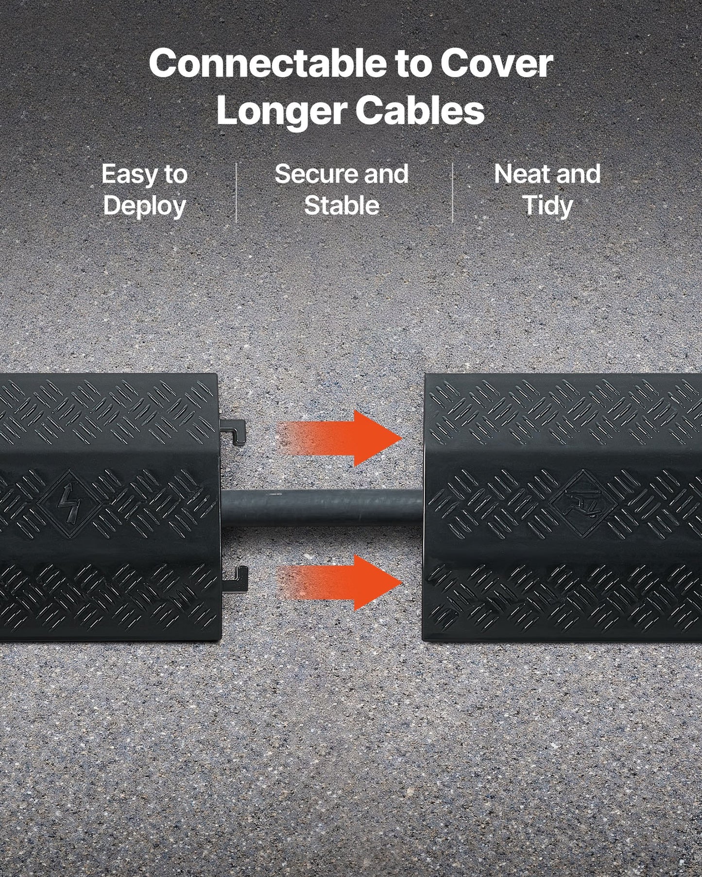 Drop Over Cable Cover, 7,938 kg/Axle Load Capacity, 2 Channel Heavy