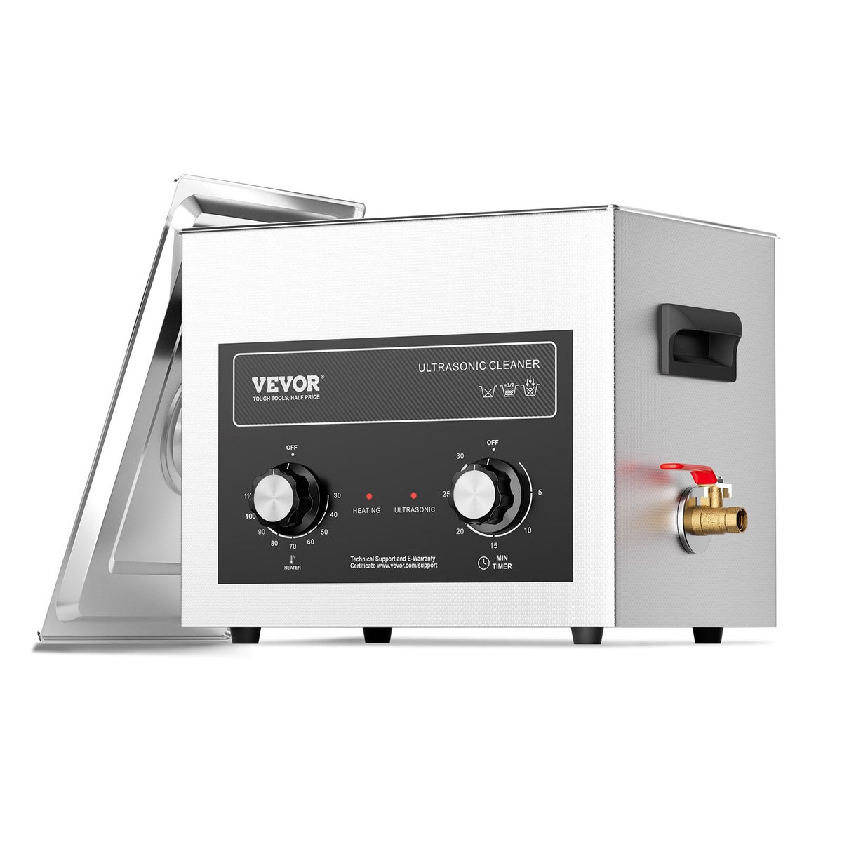VEVOR 10L Ultrasonic Cleaner with Heater Timer & Basket, Professional