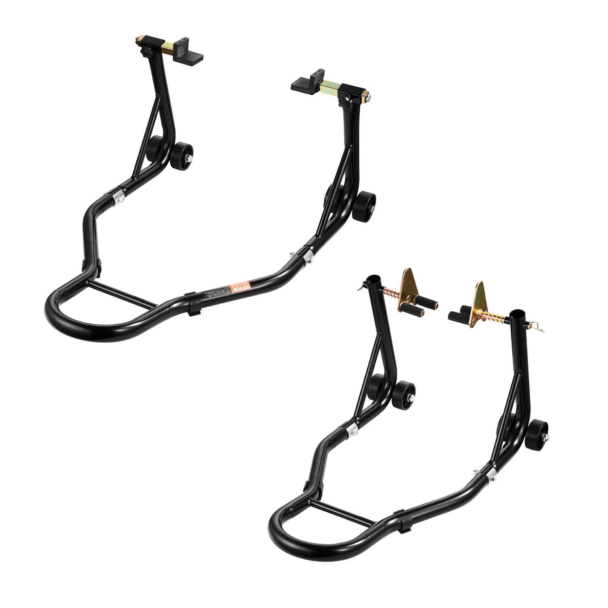 VEVOR Motorcycle Stand Lift, 1100lbs Capacity Front Rear Combo Stand