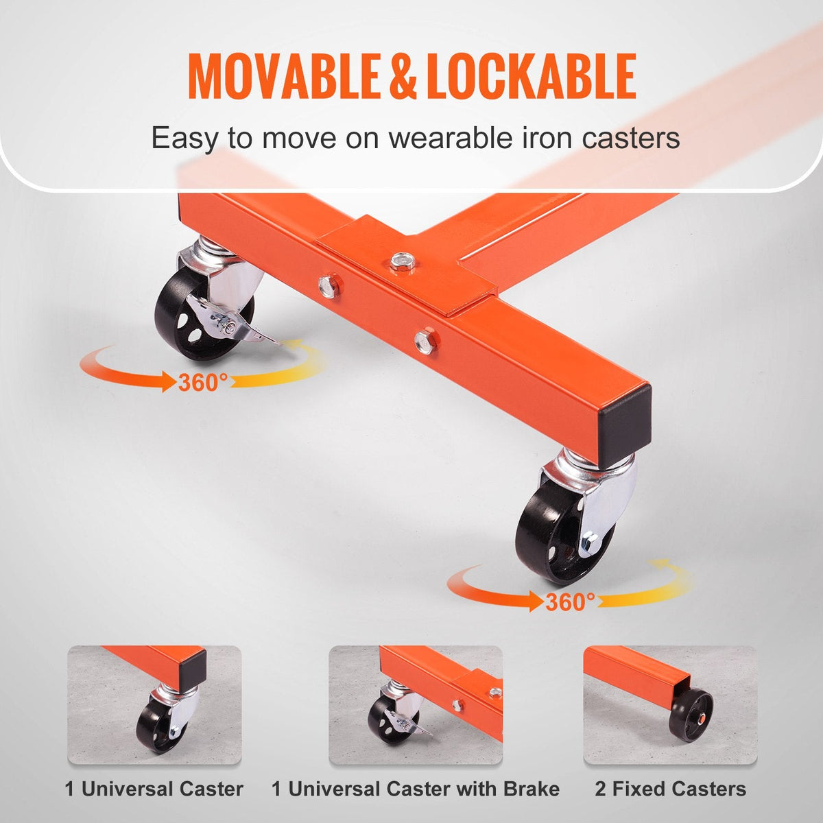 VEVOR Engine Stand, 340 kg Rotating Engine Motor Stand with 360 Degree