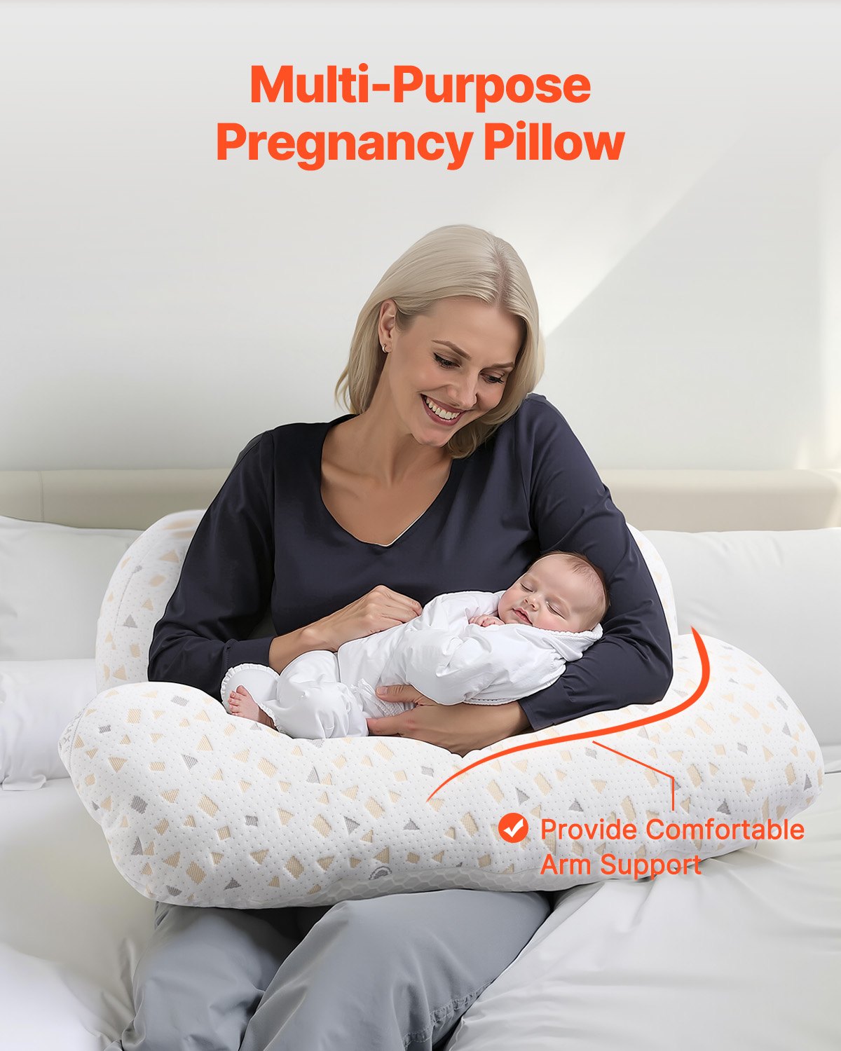 VEVOR Pregnancy Pillows, Adjustable Maternity Pillow for Pregnant