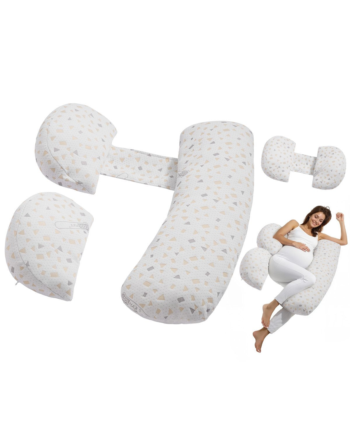 VEVOR Pregnancy Pillows, Adjustable Maternity Pillow for Pregnant