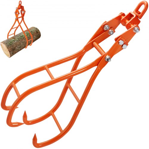 VEVOR Timber Claw Hook, 28 inch 4 Claw Log Grapple for Logging Tongs,