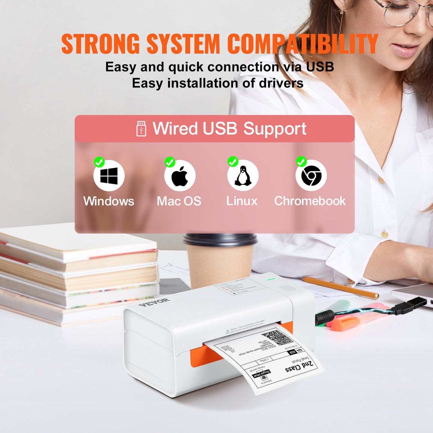 Thermal Label Printer, 4x6 Label Printer, Thermal Label Maker with