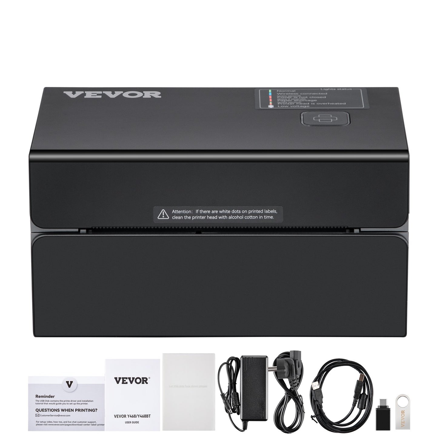 Thermal Label Printer, 300DPI for 4x6 Mailing Packages, Bluetooth &