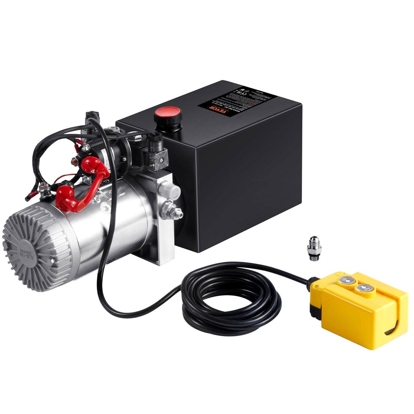Hydraulic Pump, 6 Quart Hydraulic Power Unit, Double Acting Dump