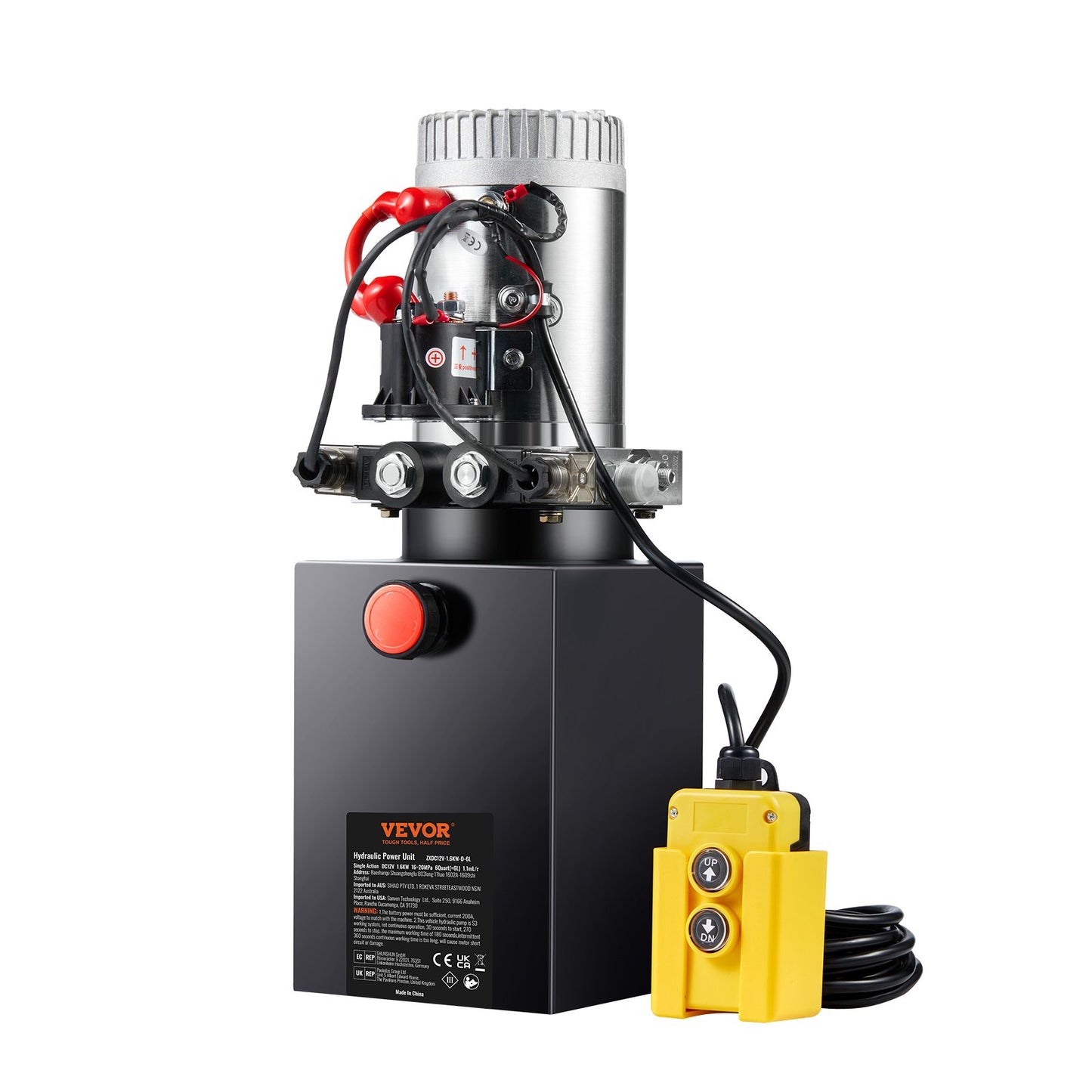 Hydraulic Pump, 6 Quart Hydraulic Power Unit, Double Acting Dump