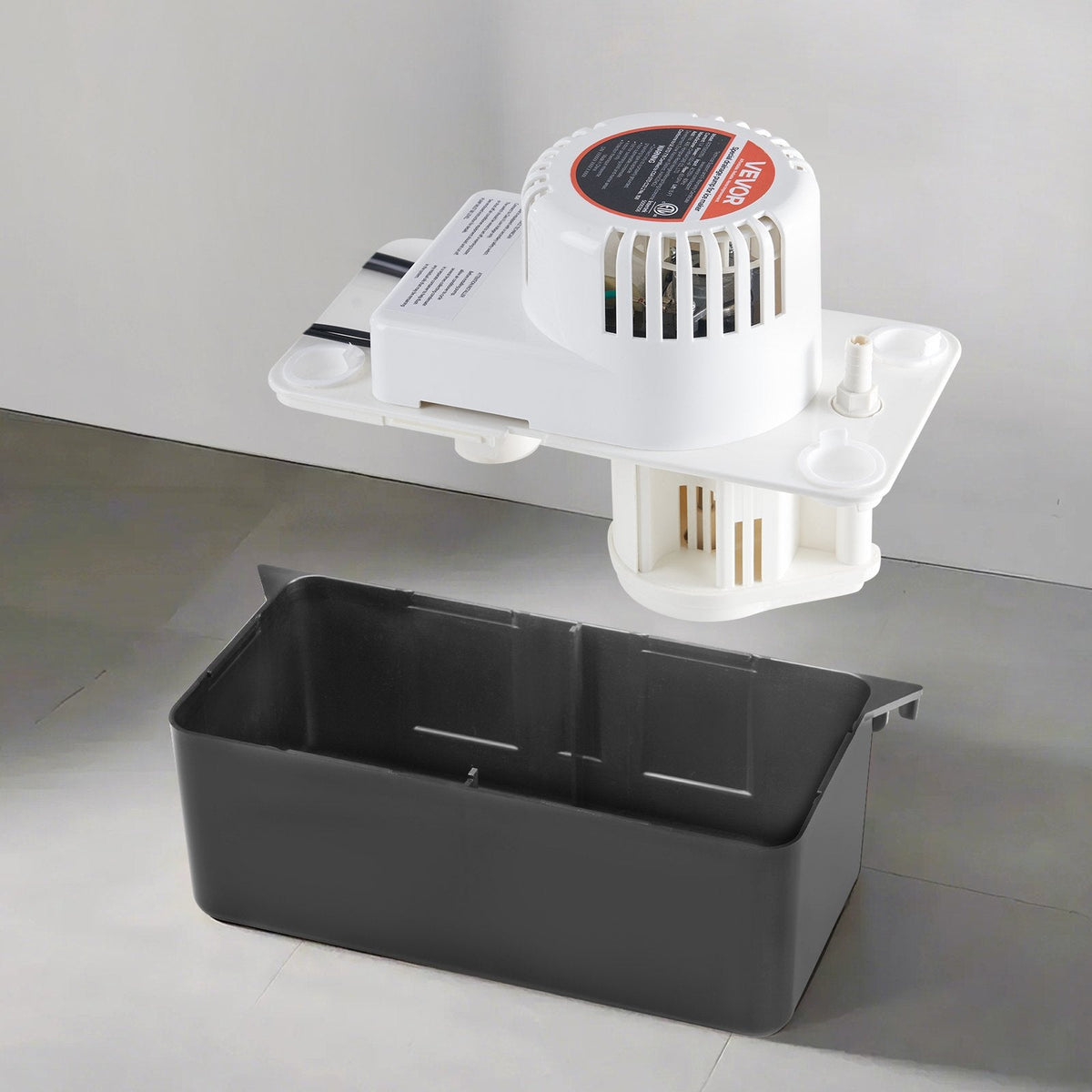 VEVOR Condensate Removal Pump, 1/50 HP, 65 GPH, 15ft/4.57m Lift, 1/2