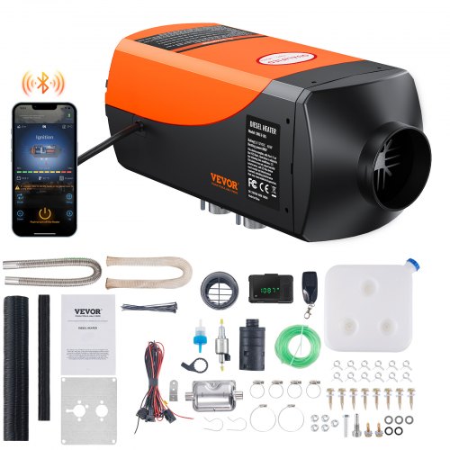Bluetooth App Control Diesel Air Heater, 12V 5-8KW Diesel Heater with