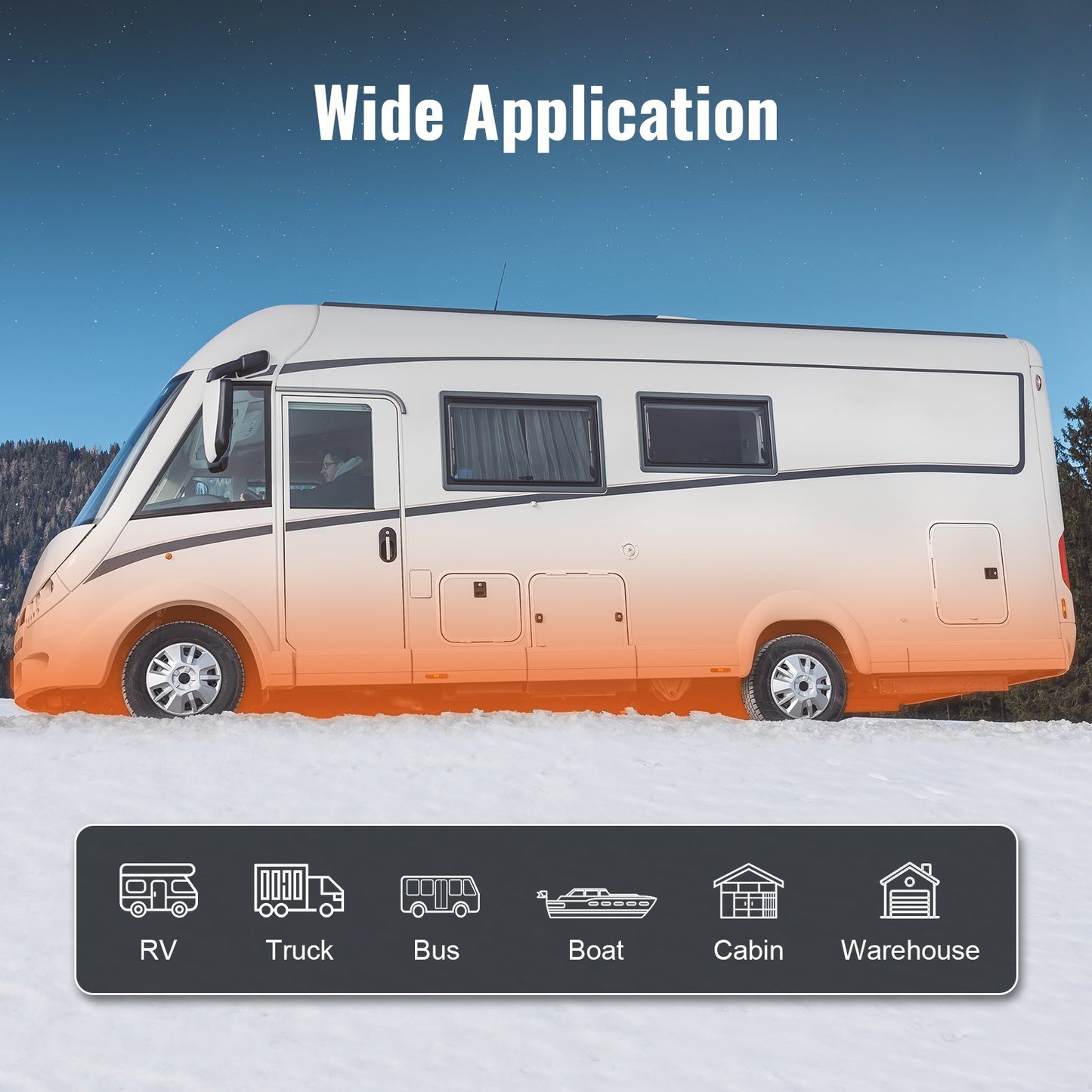 Bluetooth App Control Diesel Air Heater, 12V 5-8KW Diesel Heater with