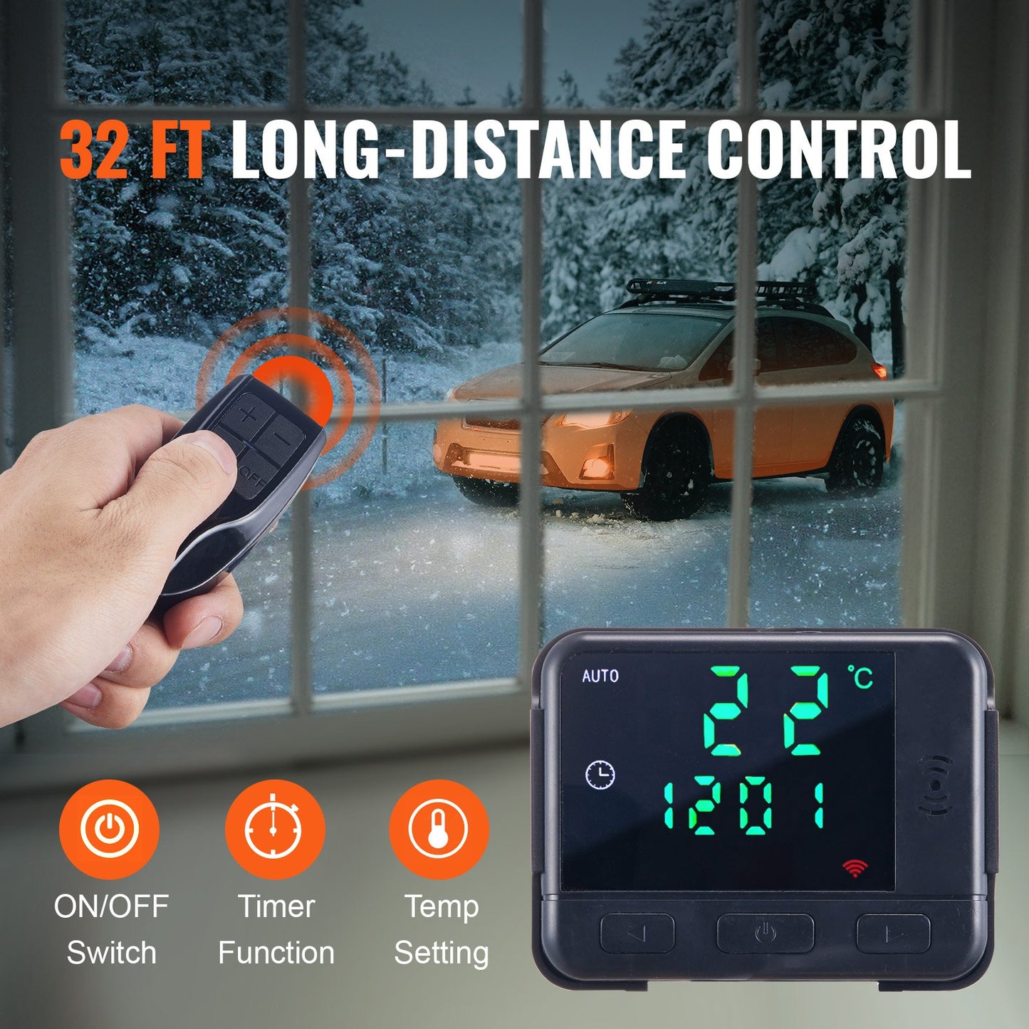 Diesel Air Heater All-in-one 12V 5-8KW Bluetooth App LCD for Car RV