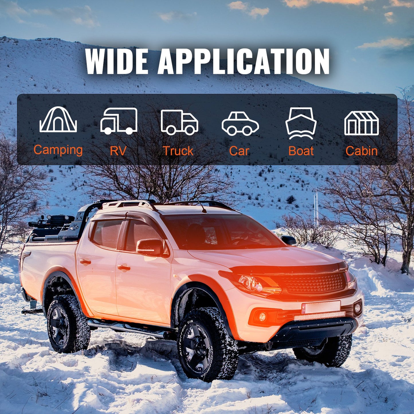 Diesel Air Heater All-in-one 12V 5-8KW Bluetooth App LCD for Car RV