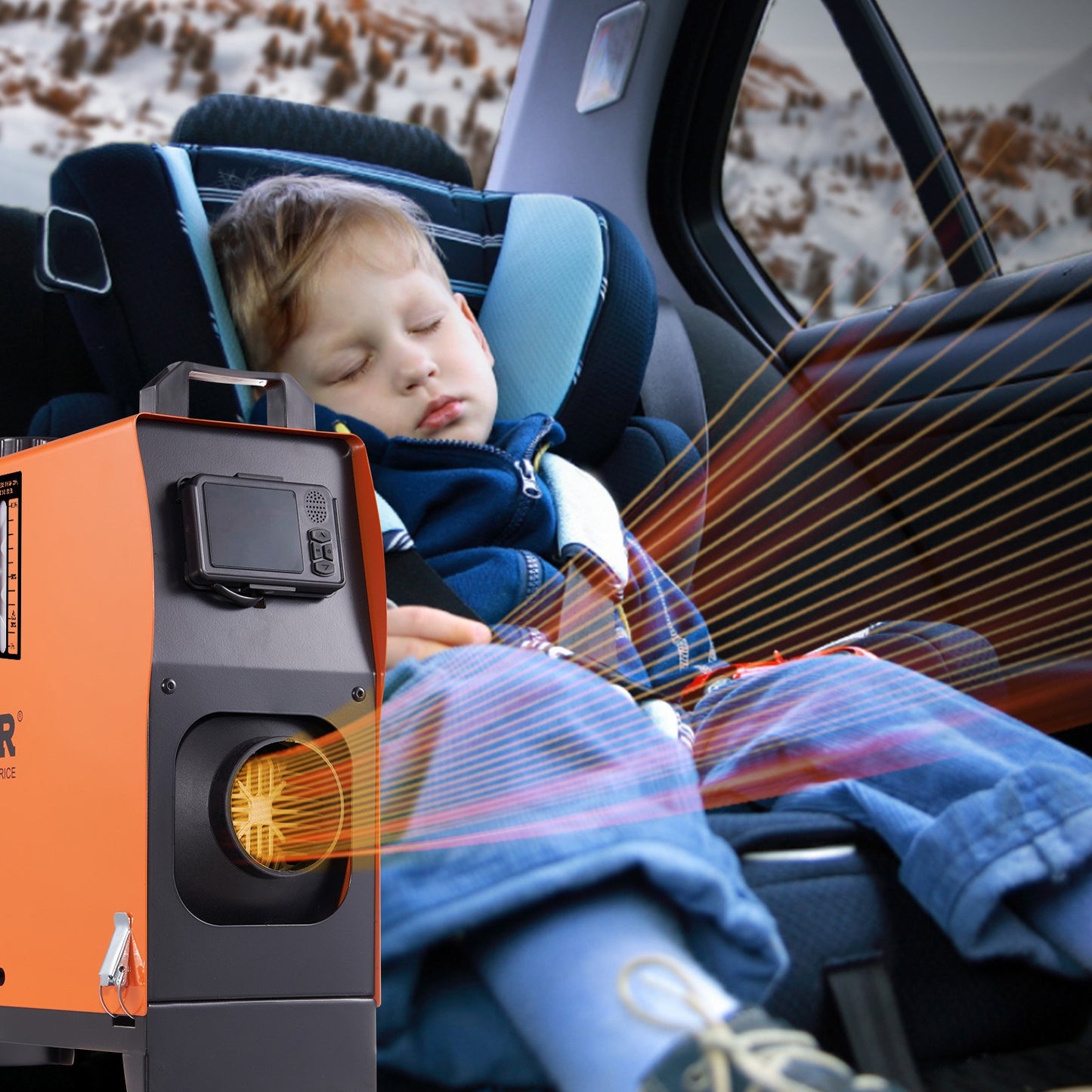 Diesel Air Heater All-in-one 12V 5-8KW Bluetooth App LCD for Car RV