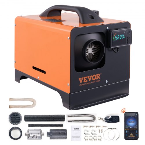 Diesel Air Heater All-in-one 12V 5-8KW Bluetooth App LCD for Car RV