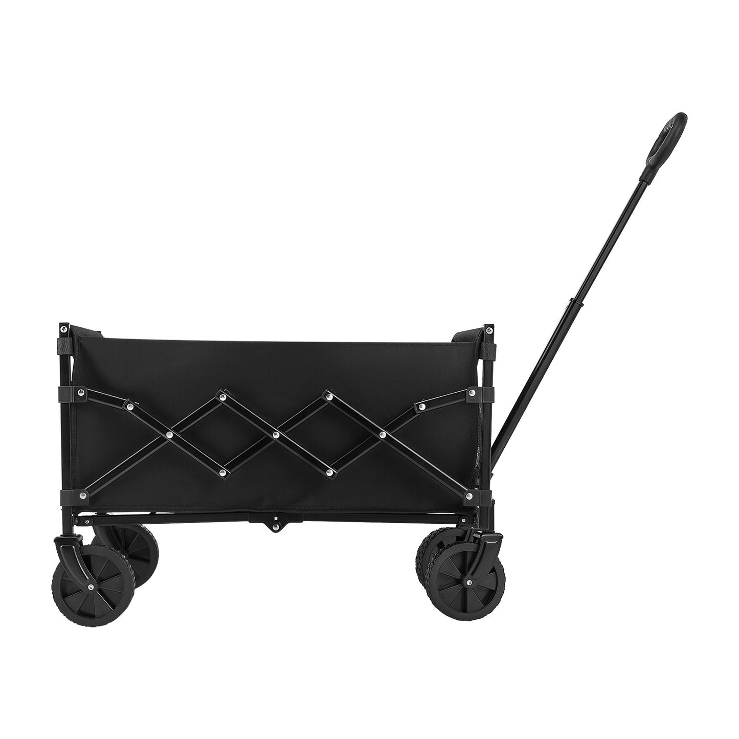 Collapsible Wagon Carts, 120L & 225LBS Folding Wagons with All-Terrain
