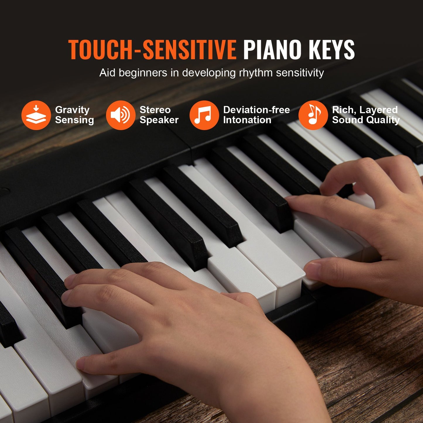 88 Key Folding Keyboard Piano, Bluetooth & MIDI, Portable Electronic