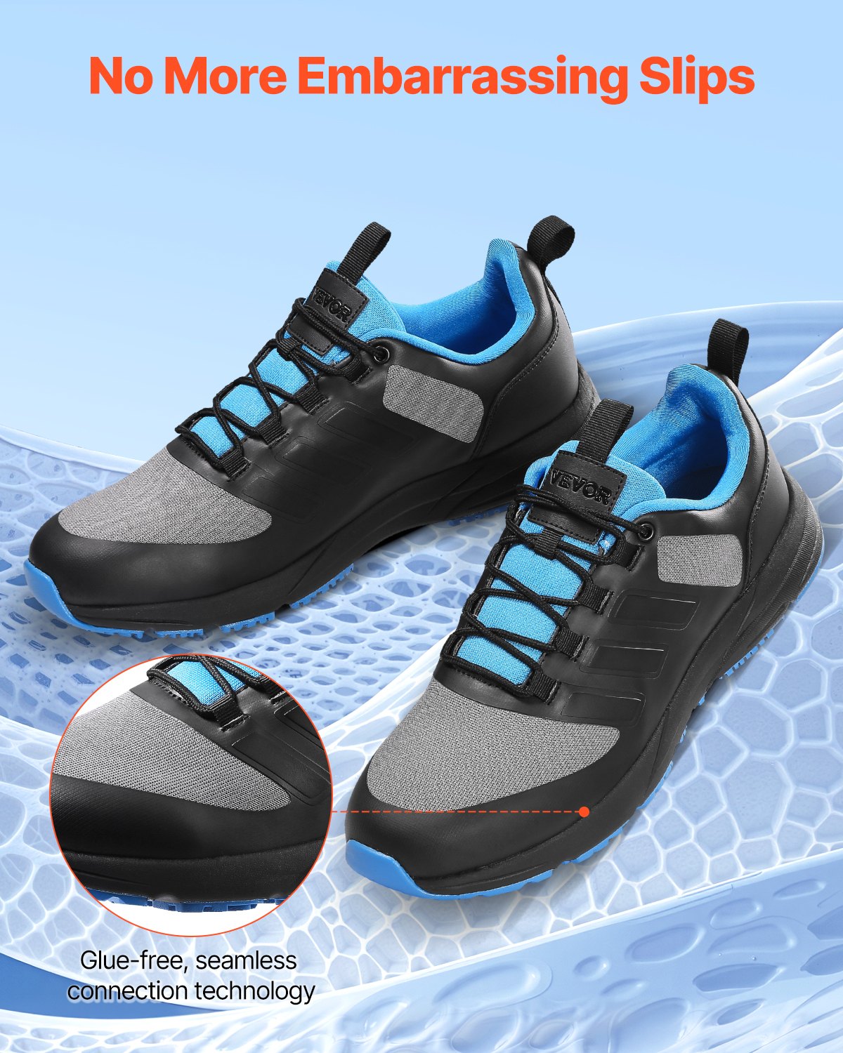 VEVOR Cross Training Shoes, M Width Sneakers UK Size 10, Wide Toe Box