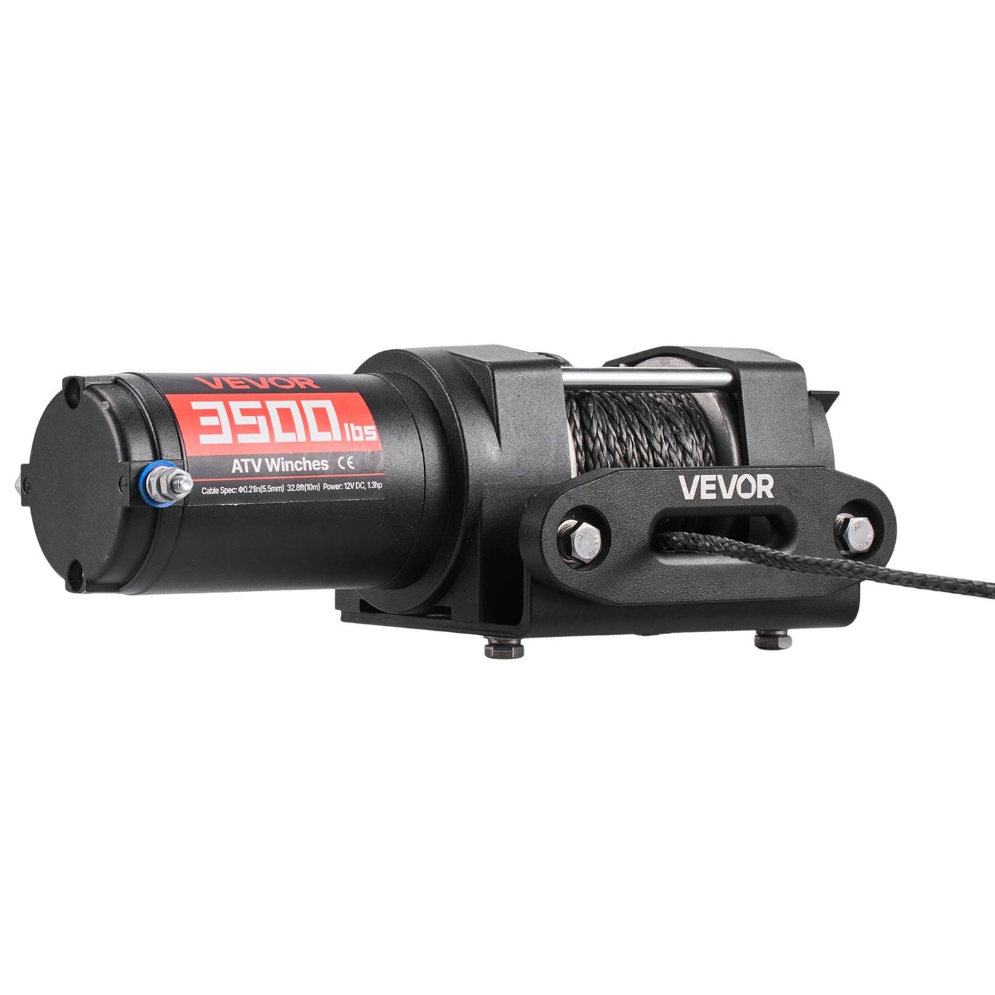 1587 kg Electric Winch, 12V DC ATV/UTV Winch with Φ5.5 mm x 10 m