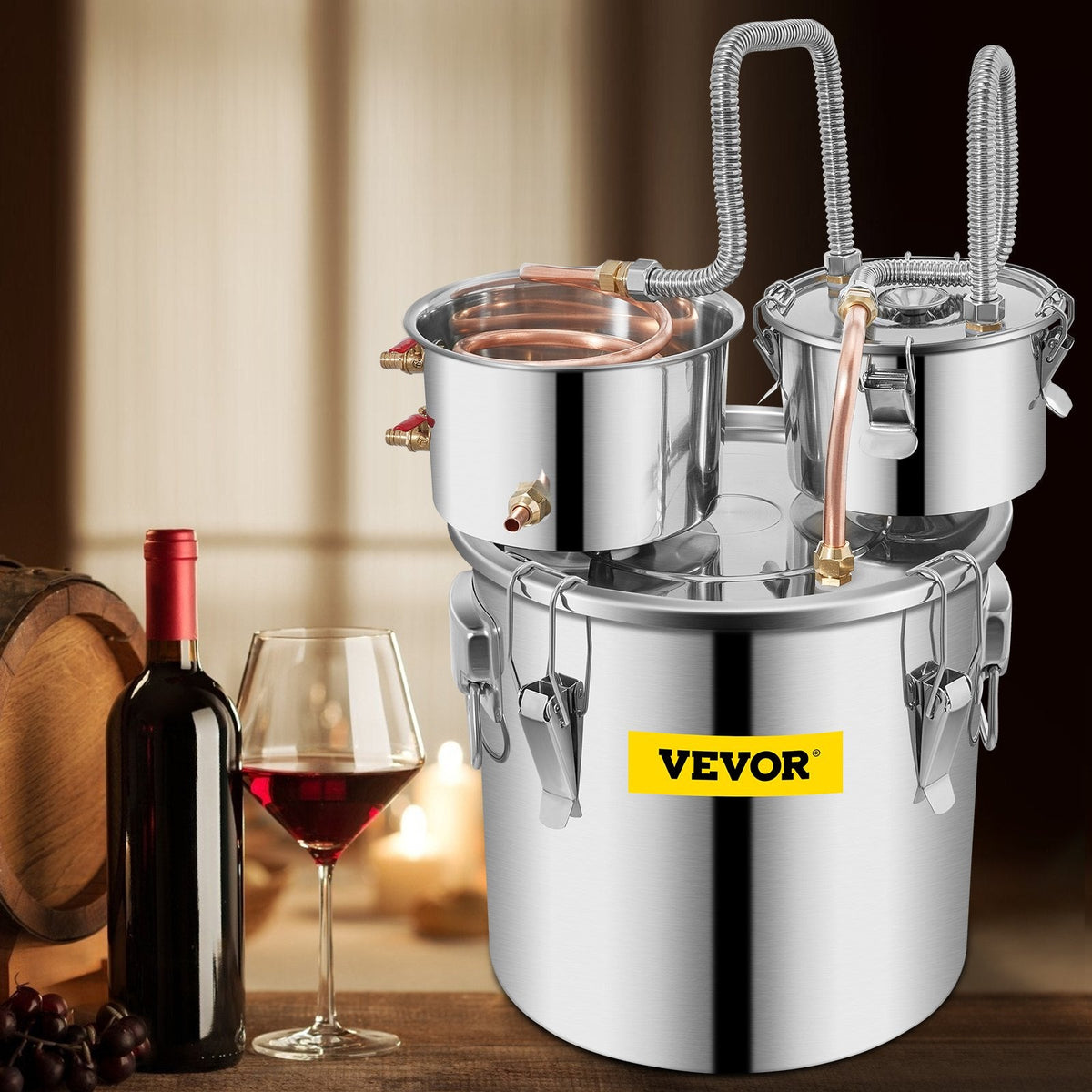 8Gal Home Use Moonshine Still Brewing Stainless Steel Water Wine