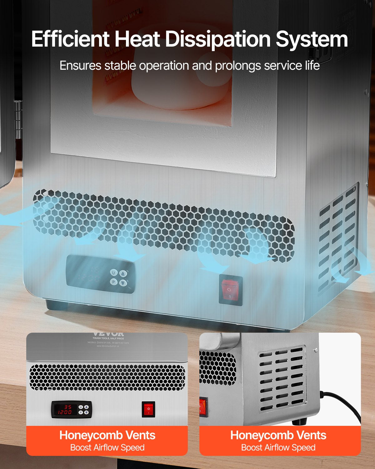 Tabletop Kiln Melter, 1500W Powerful Electric Kiln, 2192℉ / 1200℃ Max