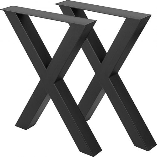 VEVOR Set of 2 Steel Table Legs, 28''Height 24''Wide Dining Table