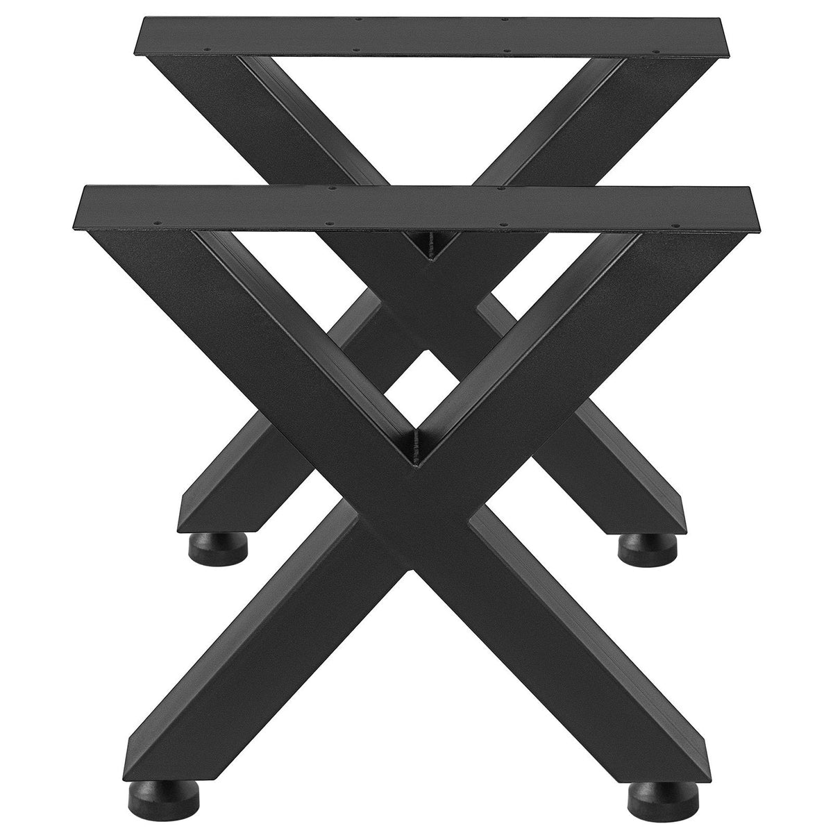 VEVOR Set of 2 Steel Table Legs, 28''Height 24''Wide Dining Table
