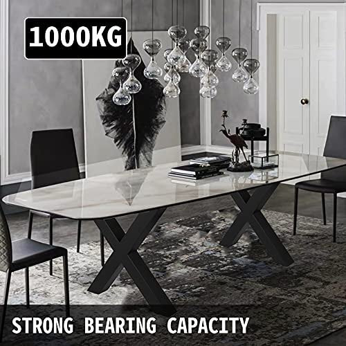 VEVOR Metal Table Legs 28.3 x 23.6 Inch Black Table Legs Premium steel
