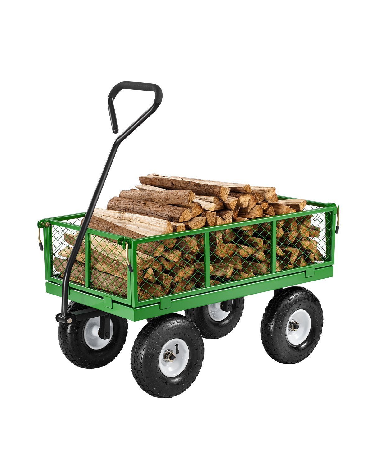 VEVOR 680 Lbs Steel Garden Cart on Wheels, Heavy Duty Garden Wagon