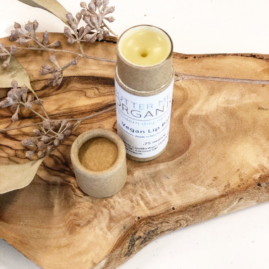 Organic VEGAN Lip Balm / Vegan Lip Gloss / Organic Vegan Compostable L